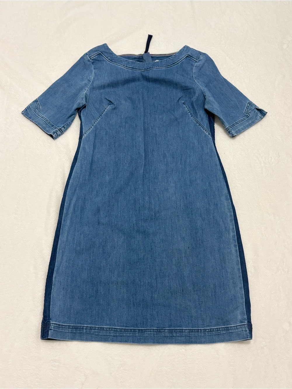 Boden Denim Midi Dress - Blue